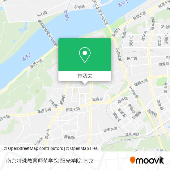 南京特殊教育师范学院-阳光学院地图