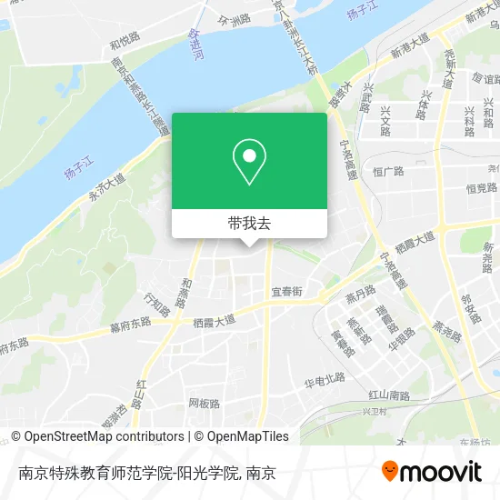 南京特殊教育师范学院-阳光学院地图