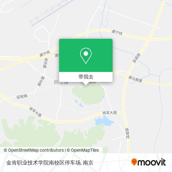 金肯职业技术学院南校区停车场地图