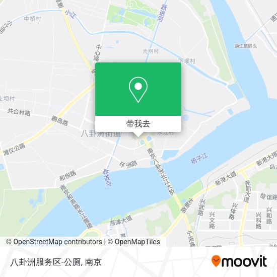 八卦洲服务区-公厕地图