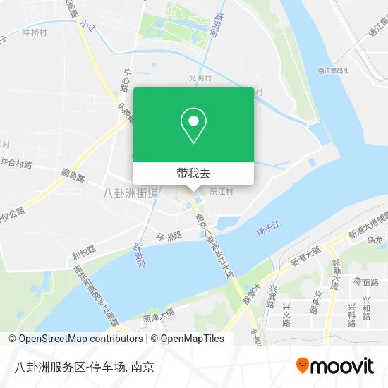 八卦洲服务区-停车场地图