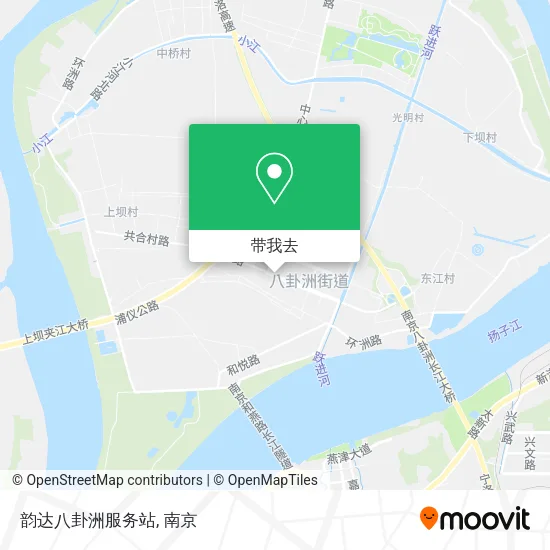 韵达八卦洲服务站地图