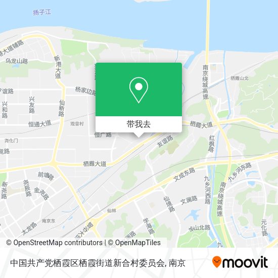 中国共产党栖霞区栖霞街道新合村委员会地图