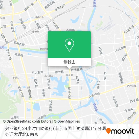 兴业银行24小时自助银行(南京市国土资源局江宁分局办证大厅北)地图