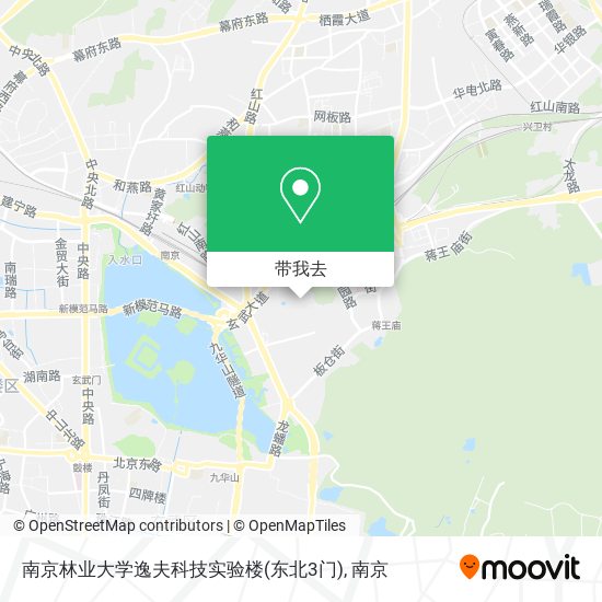 南京林业大学逸夫科技实验楼(东北3门)地图