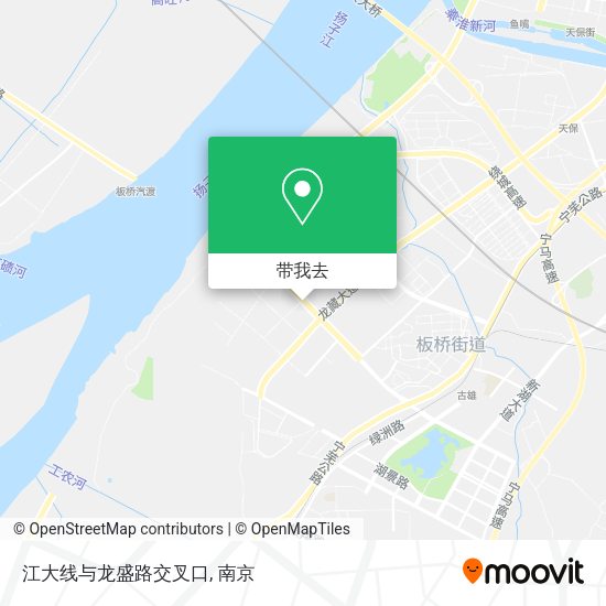 江大线与龙盛路交叉口地图