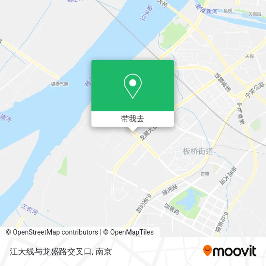 江大线与龙盛路交叉口地图