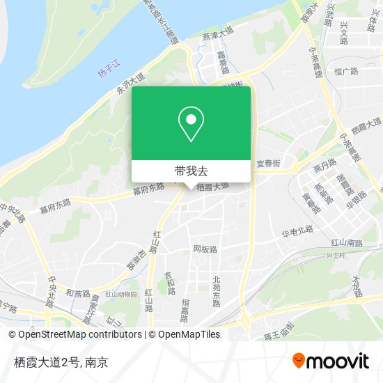 栖霞大道2号地图