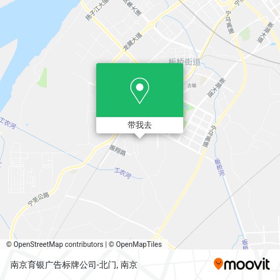 南京育银广告标牌公司-北门地图