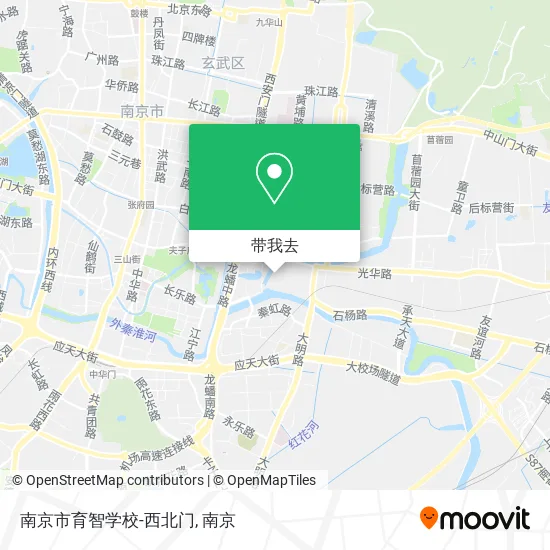 南京市育智学校-西北门地图