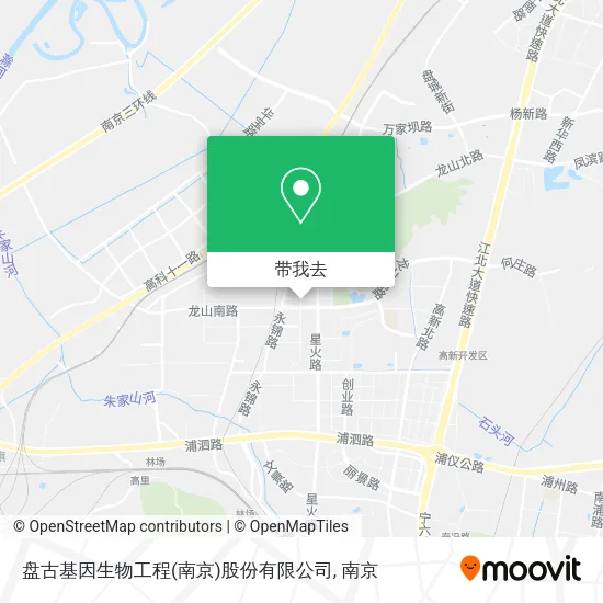 盘古基因生物工程(南京)股份有限公司地图