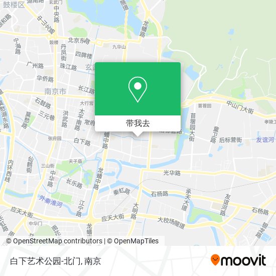白下艺术公园-北门地图