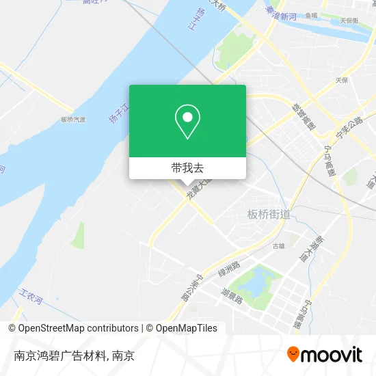 南京鸿碧广告材料地图
