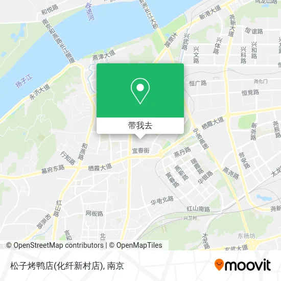 松子烤鸭店(化纤新村店)地图