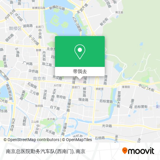 南京总医院勤务汽车队(西南门)地图