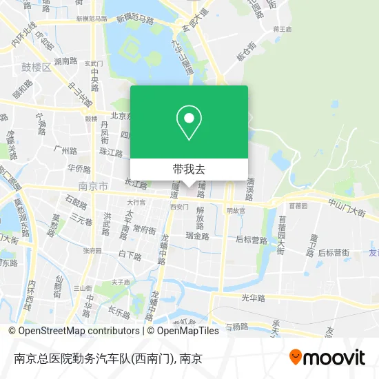 南京总医院勤务汽车队(西南门)地图