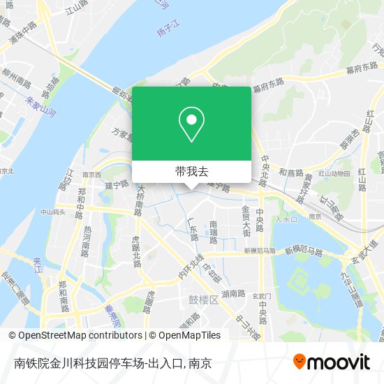 南铁院金川科技园停车场-出入口地图