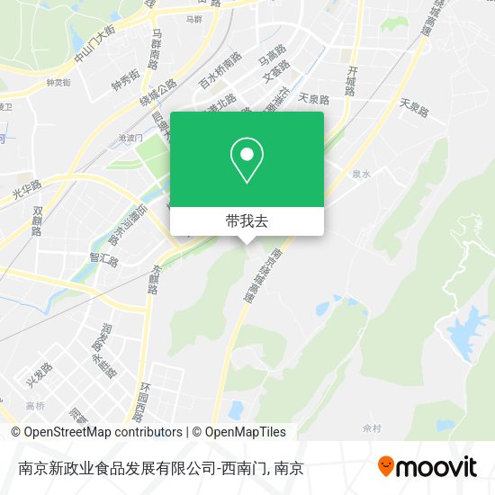 南京新政业食品发展有限公司-西南门地图