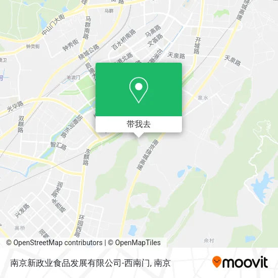 南京新政业食品发展有限公司-西南门地图