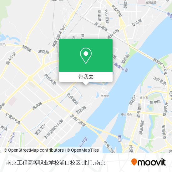南京工程高等职业学校浦口校区-北门地图
