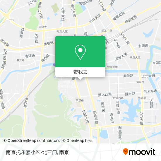 南京托乐嘉小区-北三门地图