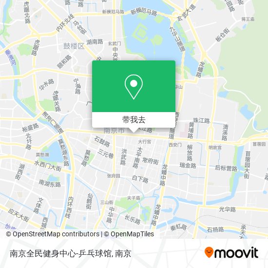 南京全民健身中心-乒乓球馆地图