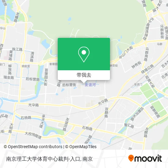 南京理工大学体育中心裁判-入口地图