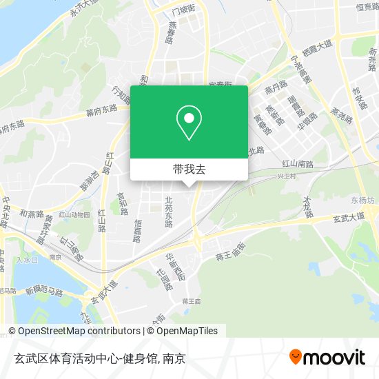 玄武区体育活动中心-健身馆地图