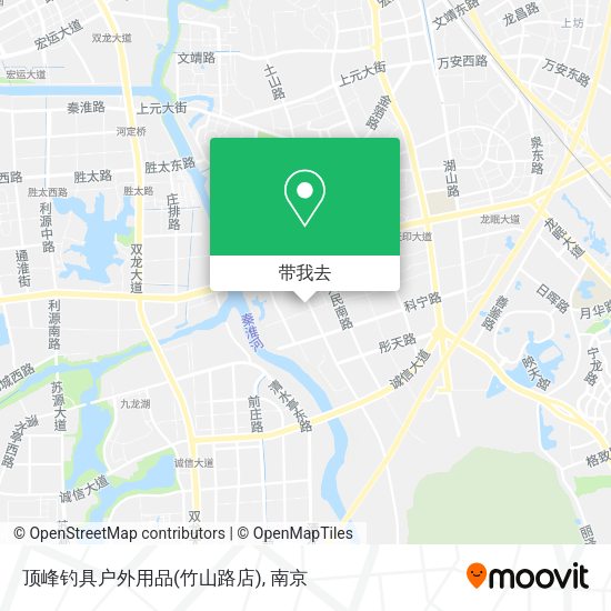 顶峰钓具户外用品(竹山路店)地图