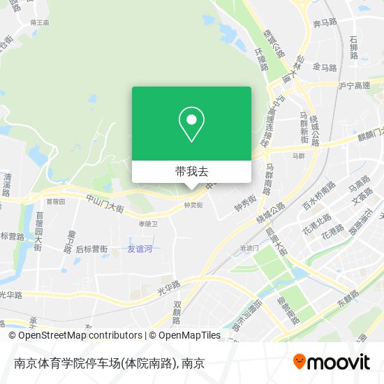 南京体育学院停车场(体院南路)地图