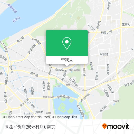 果蔬平价店(安怀村店)地图
