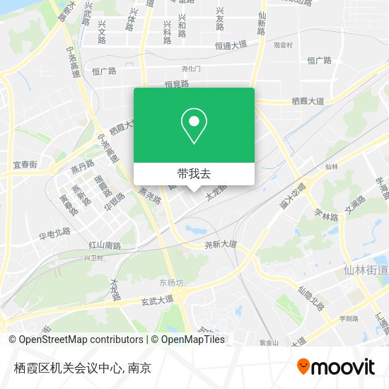 栖霞区机关会议中心地图