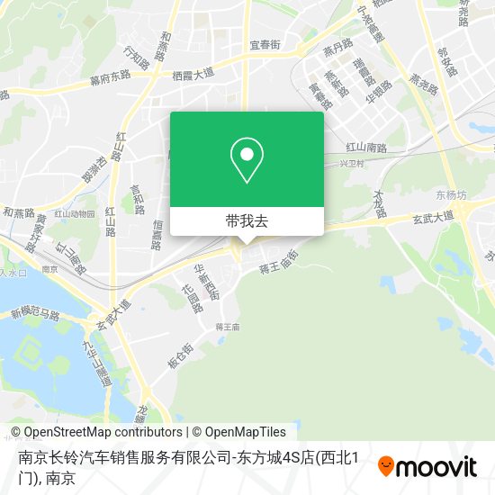 南京长铃汽车销售服务有限公司-东方城4S店(西北1门)地图