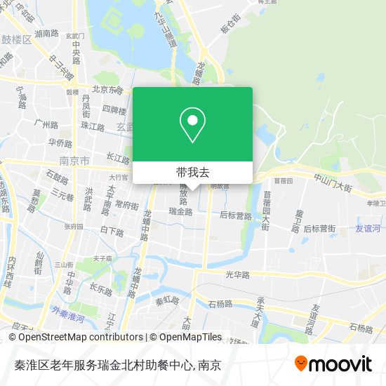 秦淮区老年服务瑞金北村助餐中心地图