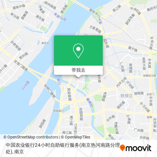 中国农业银行24小时自助银行服务(南京热河南路分理处)地图