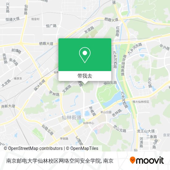 南京邮电大学仙林校区网络空间安全学院地图