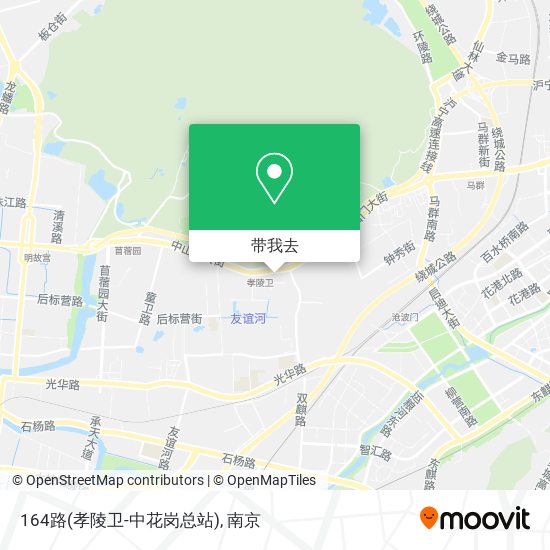 164路(孝陵卫-中花岗总站)地图
