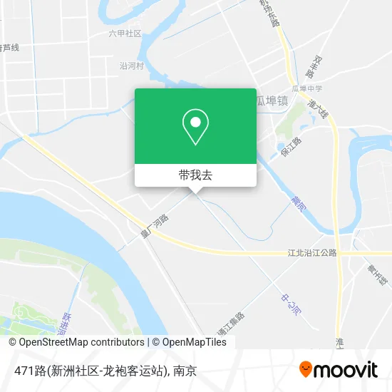 471路(新洲社区-龙袍客运站)地图