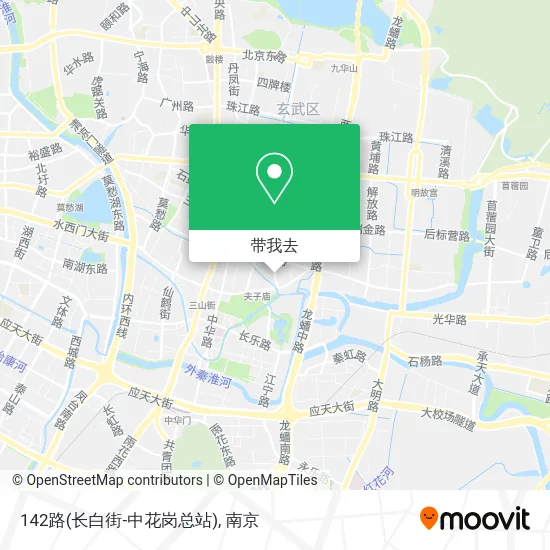 142路(长白街-中花岗总站)地图