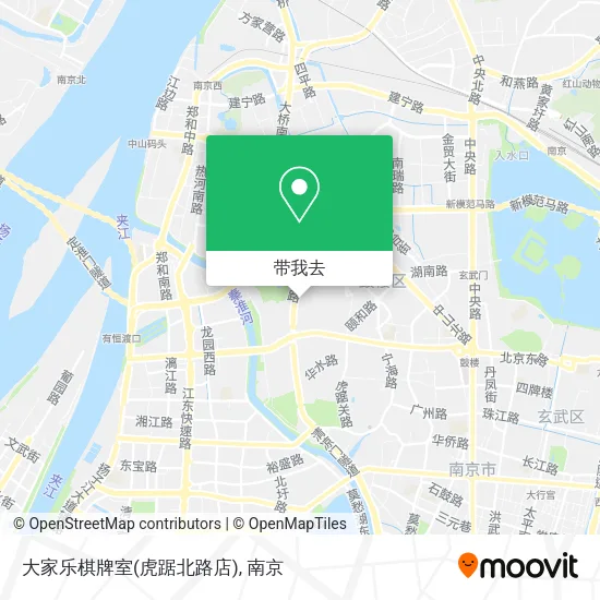 大家乐棋牌室(虎踞北路店)地图