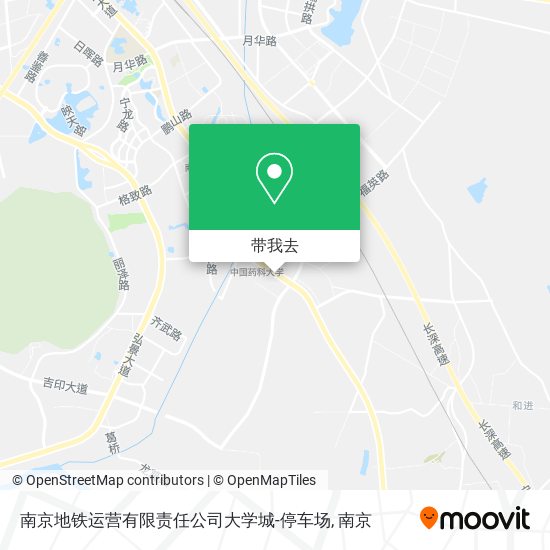 南京地铁运营有限责任公司大学城-停车场地图