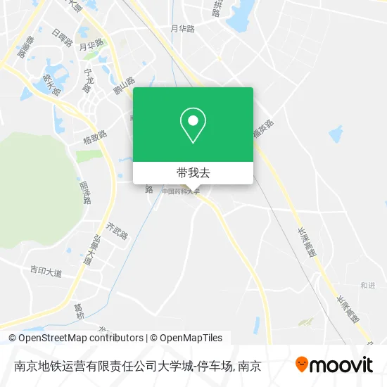 南京地铁运营有限责任公司大学城-停车场地图