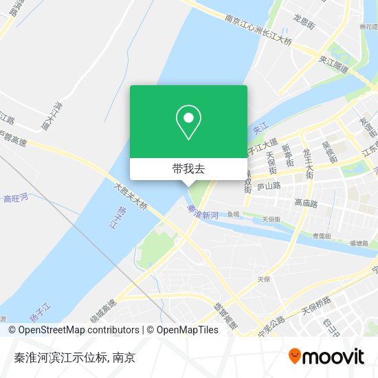 秦淮河滨江示位标地图