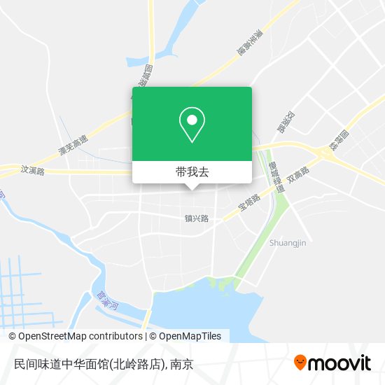 民间味道中华面馆(北岭路店)地图