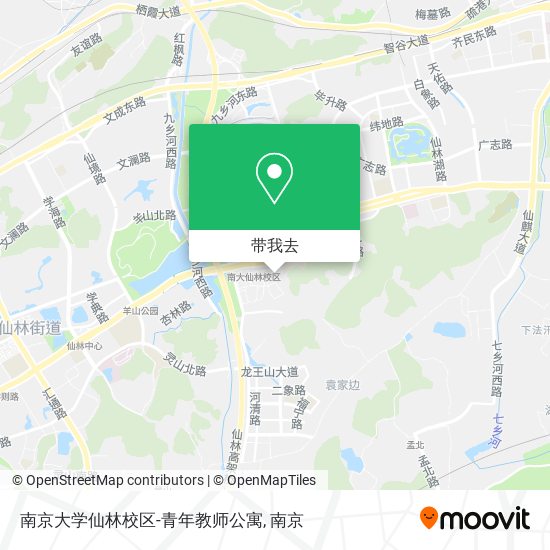 南京大学仙林校区-青年教师公寓地图