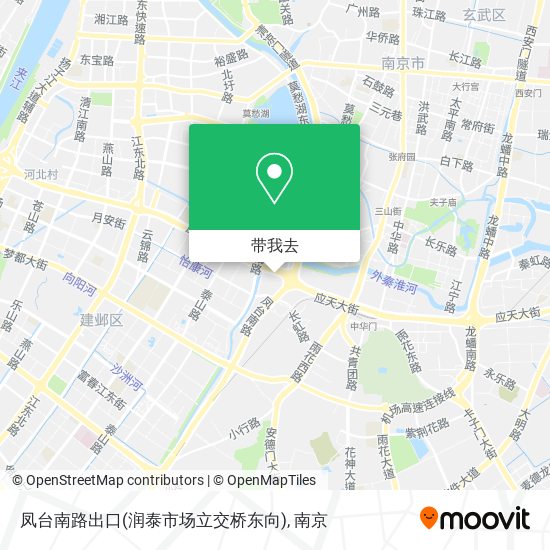 凤台南路出口(润泰市场立交桥东向)地图
