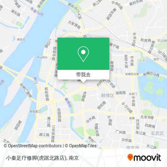 小秦足疗修脚(虎踞北路店)地图