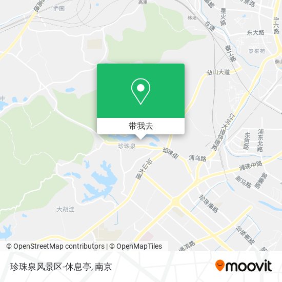 珍珠泉风景区-休息亭地图