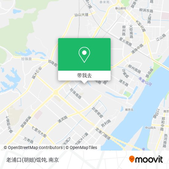 老浦口(胡姐)馄饨地图