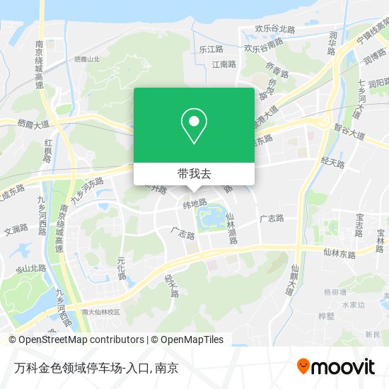 万科金色领域停车场-入口地图